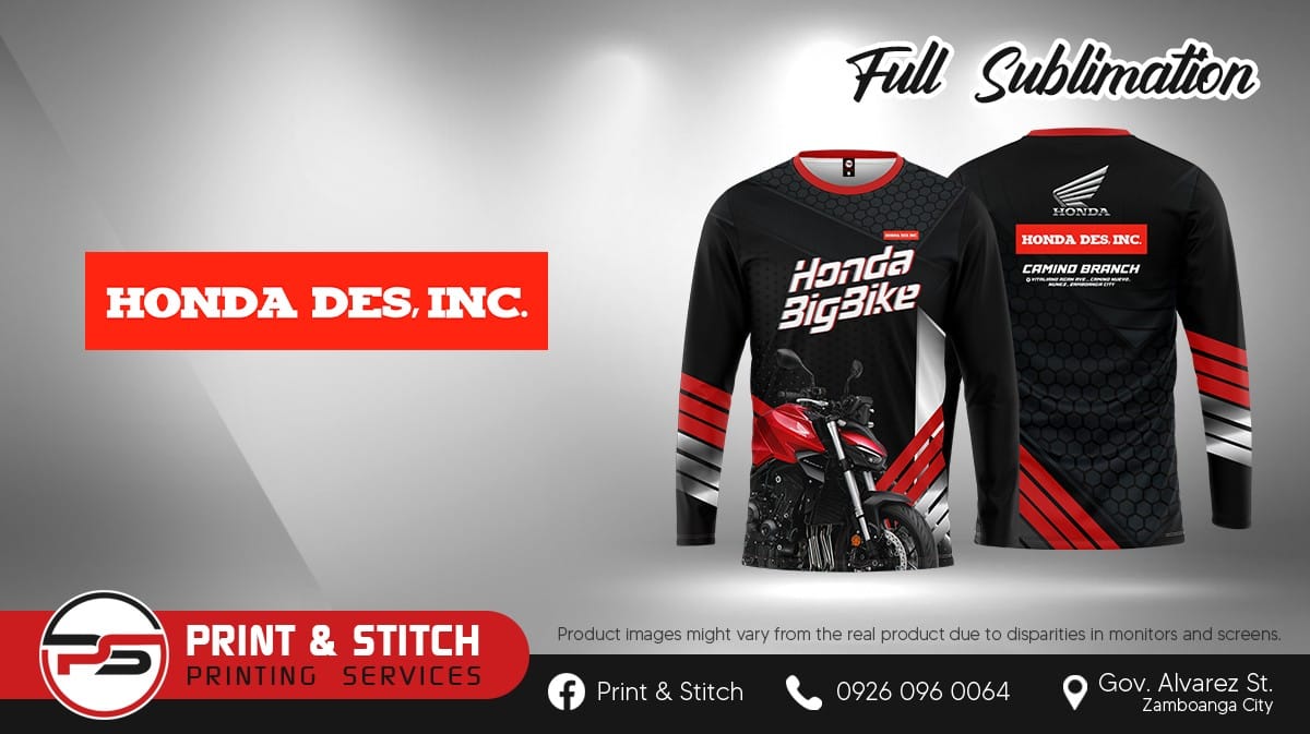 Full sublimation long sleeves round neck